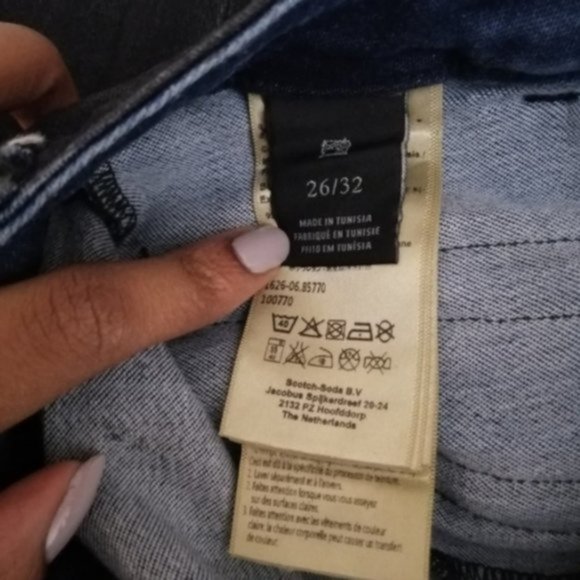 Scotch & Soda Amsterdam Blauw Mid Rise Black Skinny Women Jeans - Picture 5 of 12